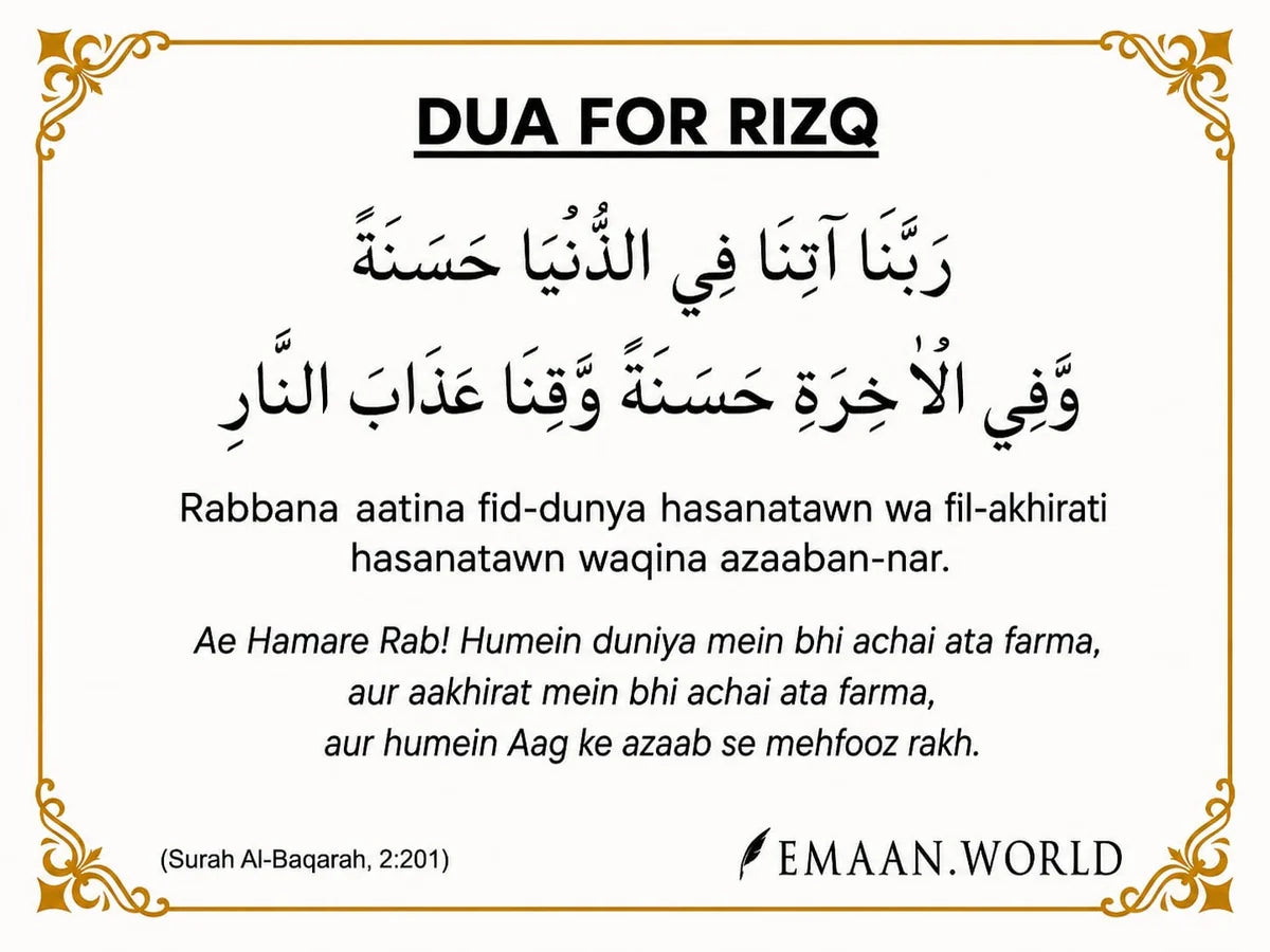 Essential Dua Cards – 13 Daily Duas for Everyday Life