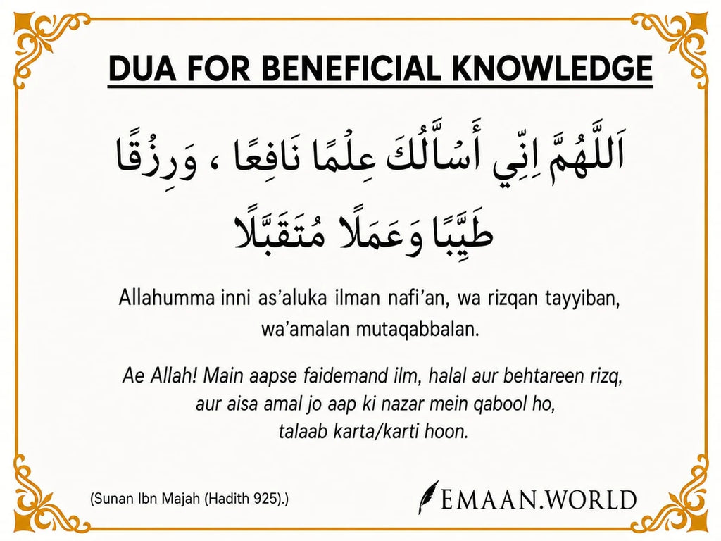 Essential Dua Cards – 13 Daily Duas for Everyday Life