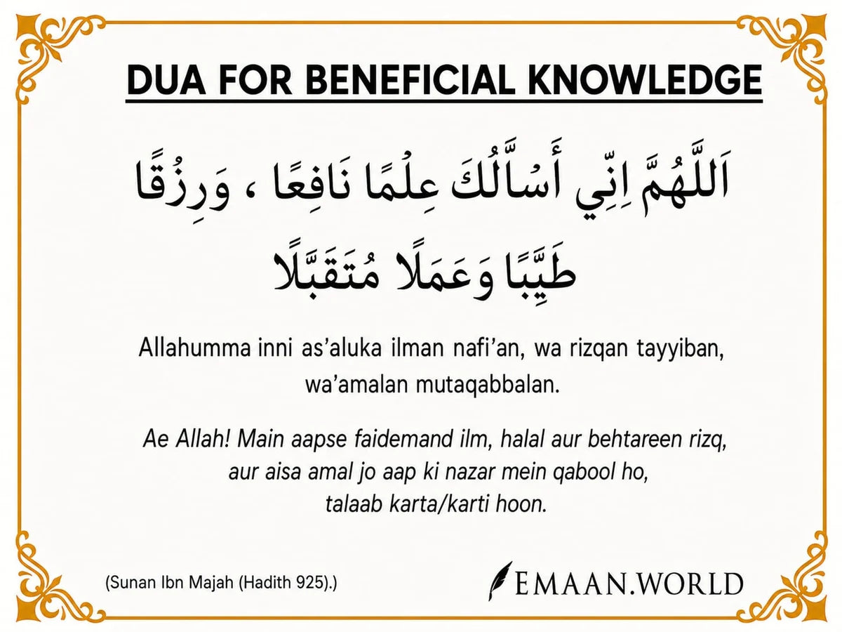 Essential Dua Cards – 13 Daily Duas for Everyday Life